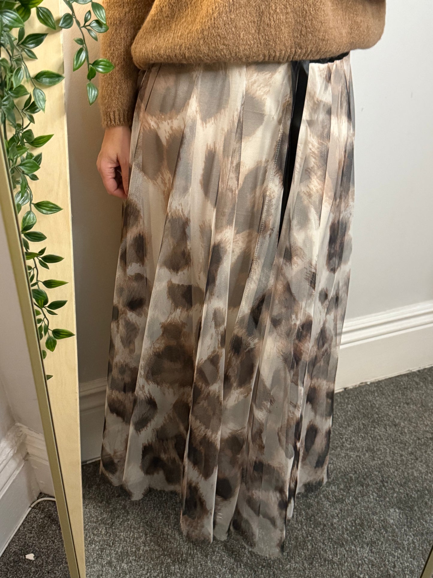 The Cleo - Leopard Print Skirt